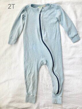 💙2/$25 Parade 2T Toddler Blue Zip Sleeper One Piece Romper Pajamas